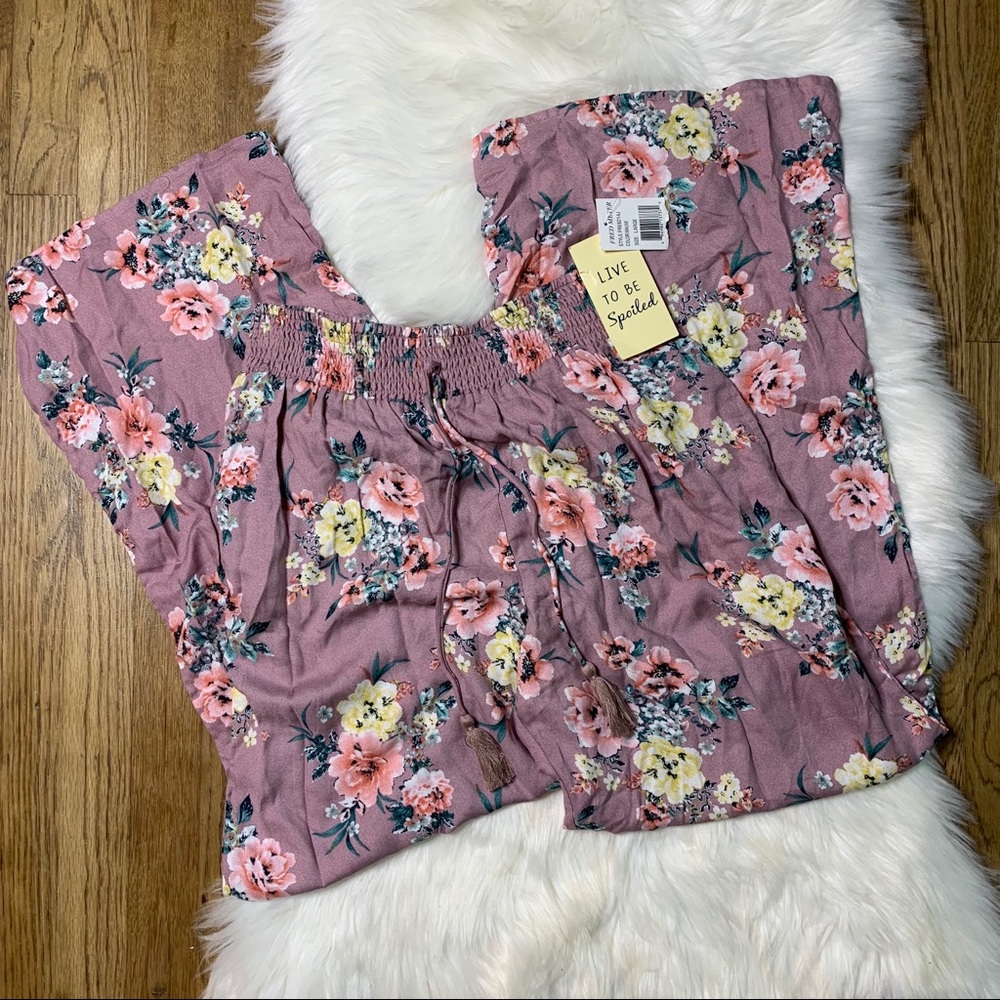 Floral palazzo pants
